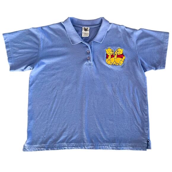 Vintage Disney Womens Size L Winnie the Pooh Embroidered Short Sleeve Polo Shirt - Picture 4 of 12
